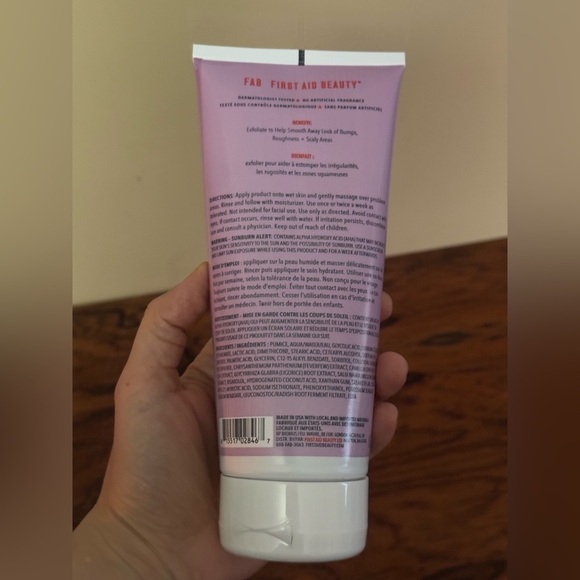 NEW Large First Aid Beauty KP Bump Eraser Body Scrub with 10% AHA - Picture 8 of 9